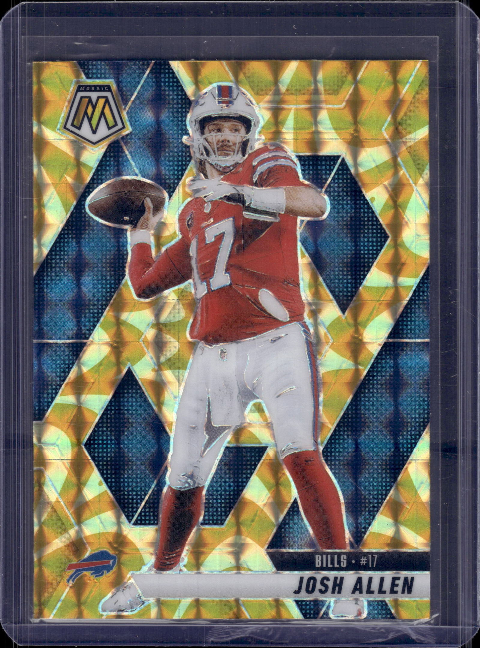 JOSH ALLEN 2025 PANINI MOSAIC REACTIVE YELLOW PRIZM: NEAR MINT OR BETTER CONDITION