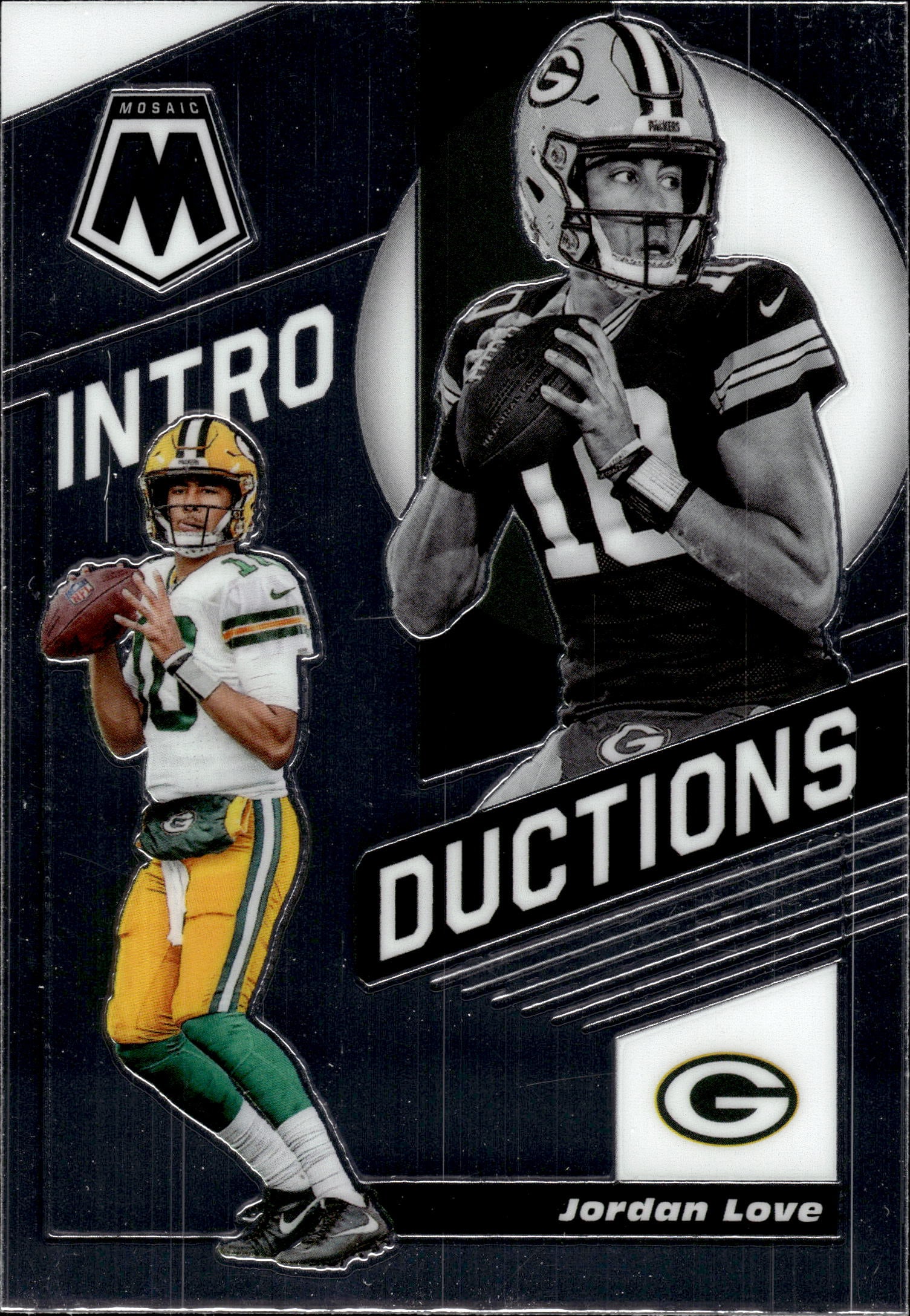 JORDAN LOVE 2020 PANINI MOSAIC INTRODUCTIONS ROOKIE CARD: NEAR MINT OR BETTER CONDITION 