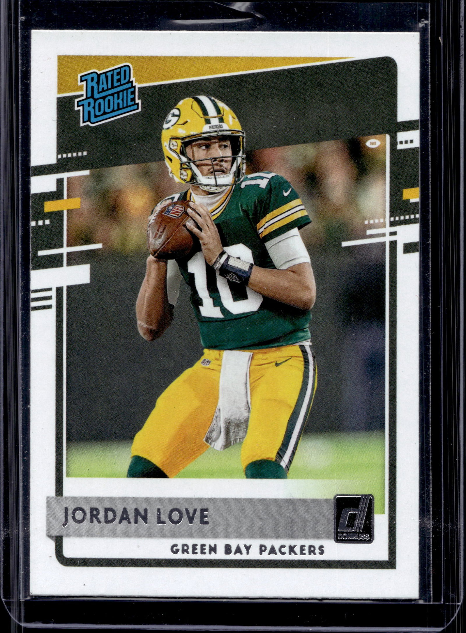 JORDAN LOVE 2020 DONRUSS ROOKIE CARD: NEAR MINT OR BETTER CONDITION 
