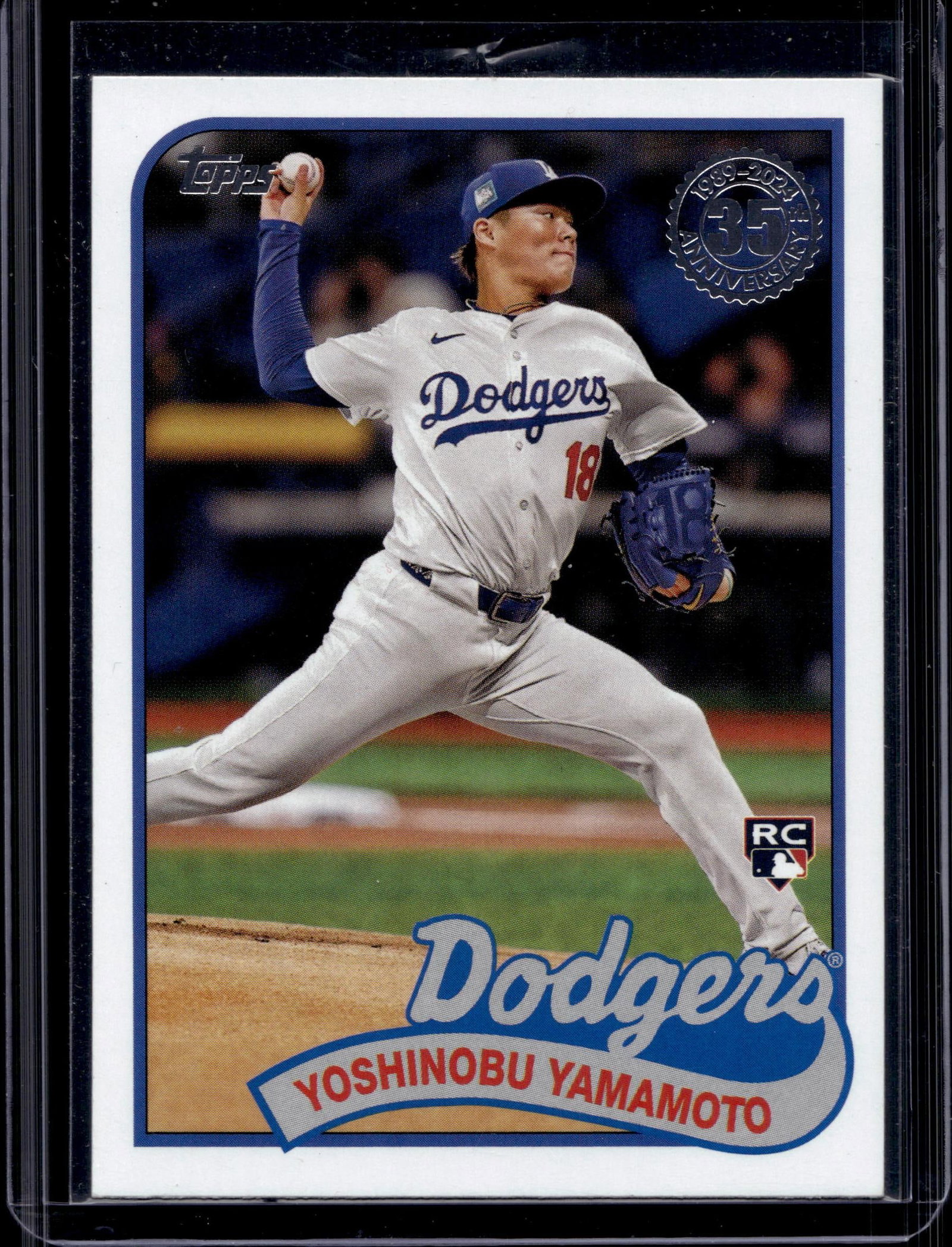 YOSHINOBU YAMAMOTU 2024 TOPPS 1989 ROOKIE CARD: NEAR MINT OR BETTER CONDITION 