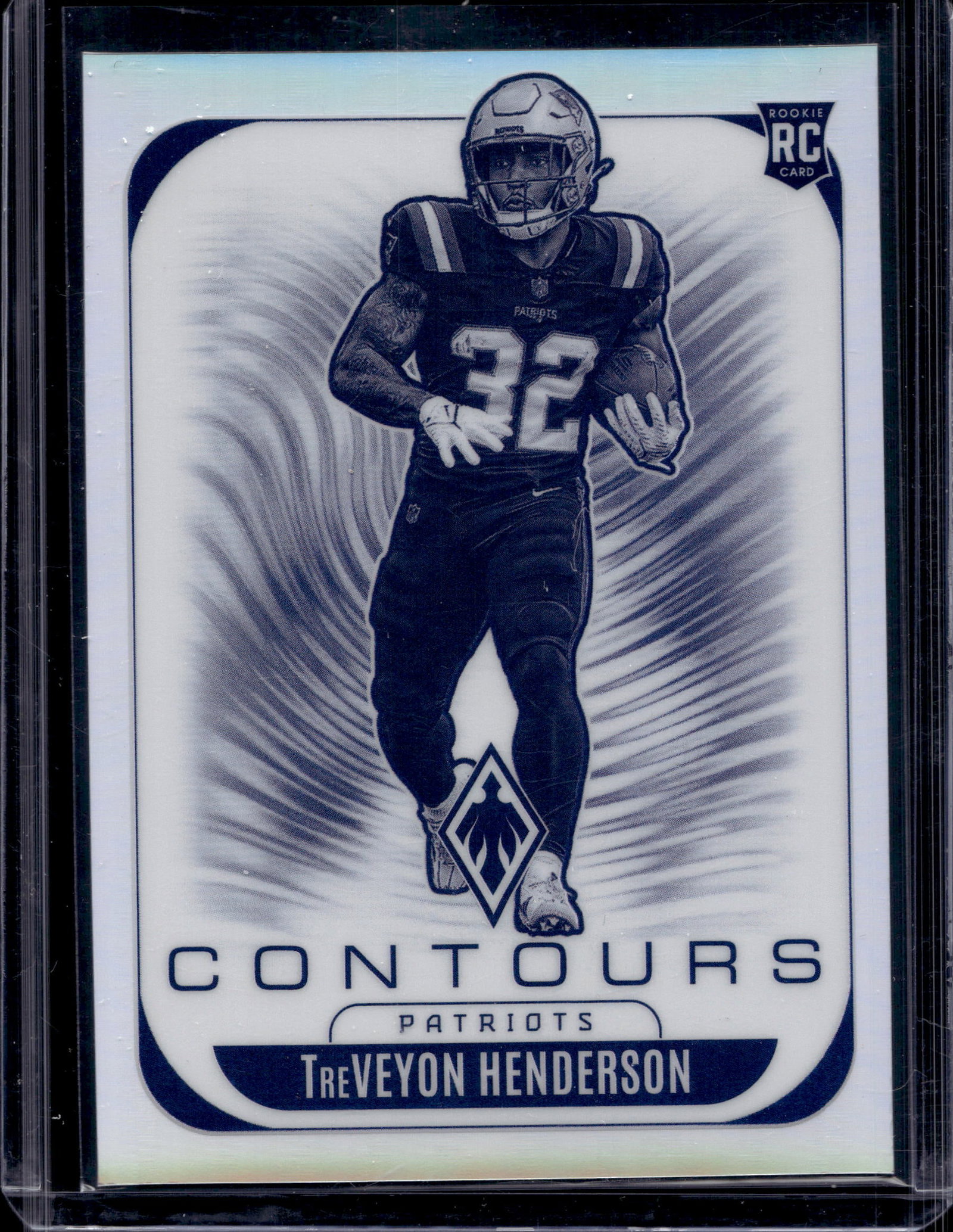 TREVEYON HENDERSON 2025 PANINI PHOENIX CONTOURS SILVER PRIZM ROOKIE CARD: NEAR MINT OR BETTER CONDITION 