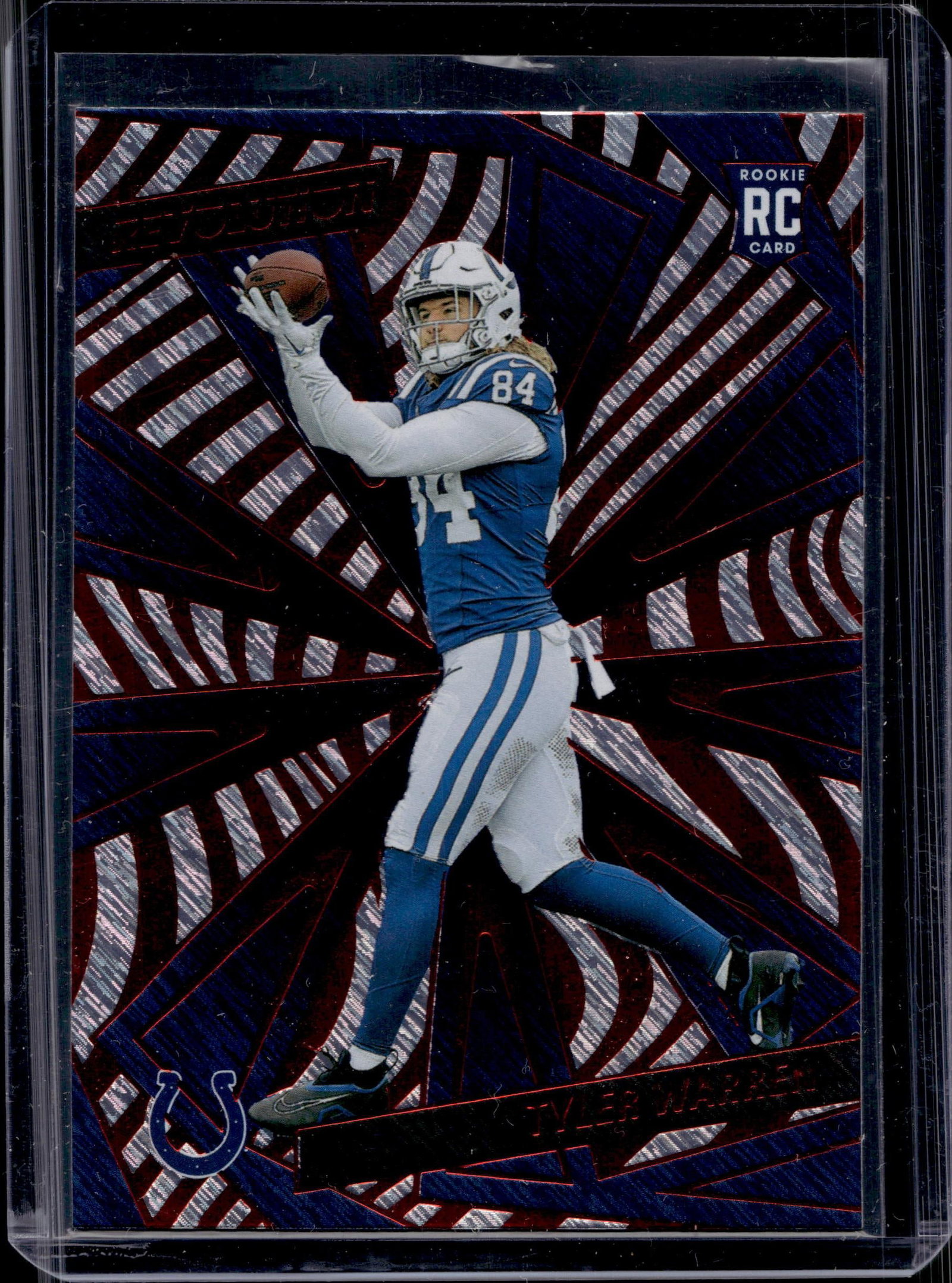 TYLER WARREN 2025 PANINI REVOLUTION RED STORM ROOKIE CARD: NEAR MINT OR BETTER CONDITION