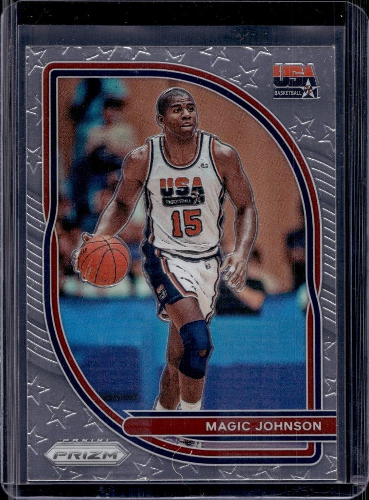 MAGIC JOHNSON 2020-21 PANINI PRIZM USA DREAM TEAM INSERT: NEAR MINT OR BETTER CONDITION 
