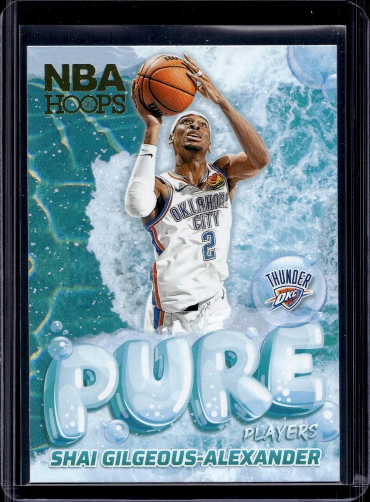 SHAI GILGEOUS ALEXANDER 2024-25 HOOPS WINTER PURE PLAYERS INSERT: NEAR MINT OR BETTER CONDITION 