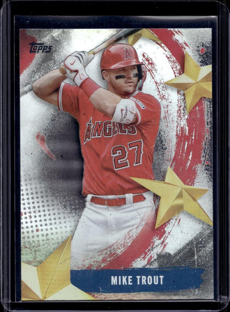 MIKE TROUT 2025 TOPPS STARS OF THE MLB INSERT: NEAR MINT OR BETTER CONDITION 