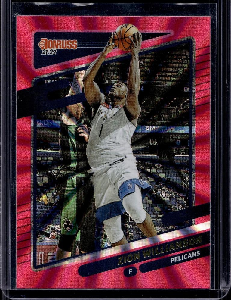 ZION WILLIAMSON 2021-22 DONRUSS PINK FLOOD: NEAR MINT OR BETTER CONDITION 