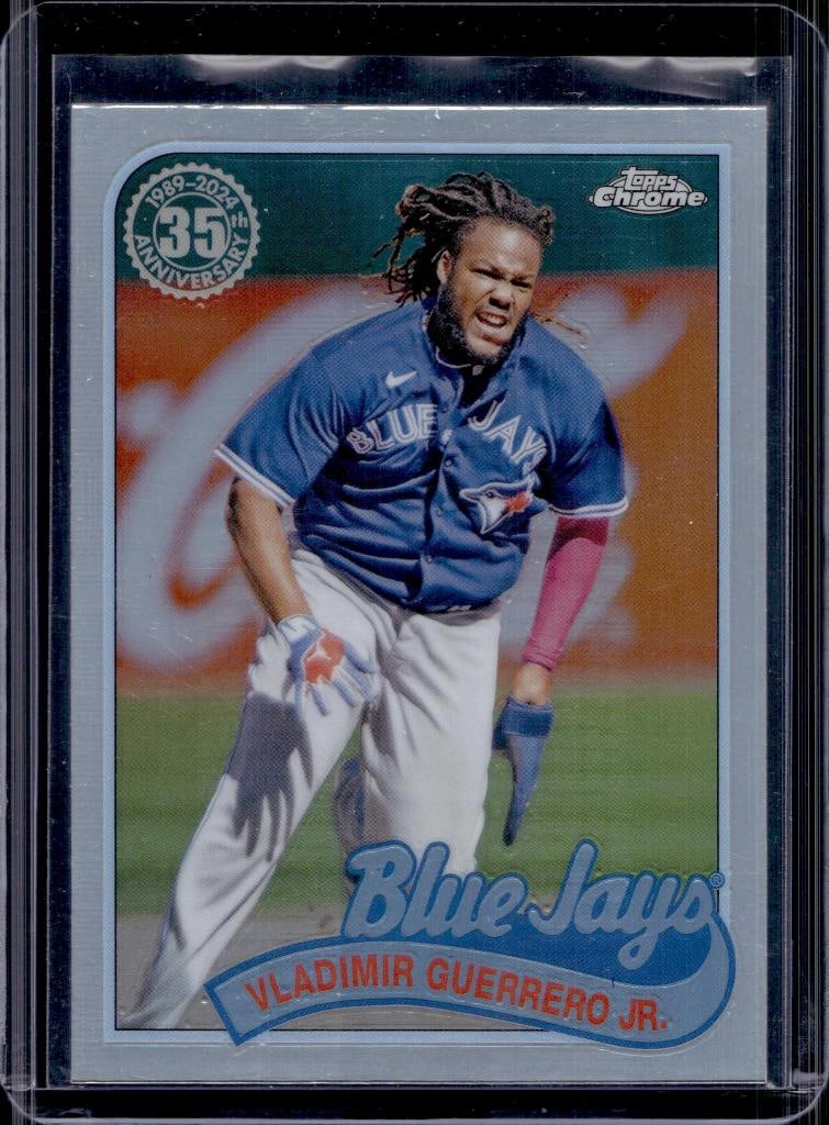 VLADIMIR GUERRERO JR 2024 TOPPS CHROME 1989 SILVER REFRACTOR: NEAR MINT OR BETTER CONDITION 
