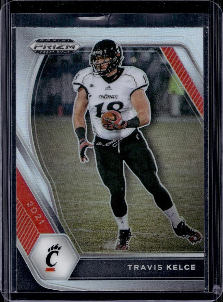 TRAVIS KELCE 2021 PANINI PRIZM DRAFT SILVER PRIZM: NEAR MINT OR BETTER CONDITION 