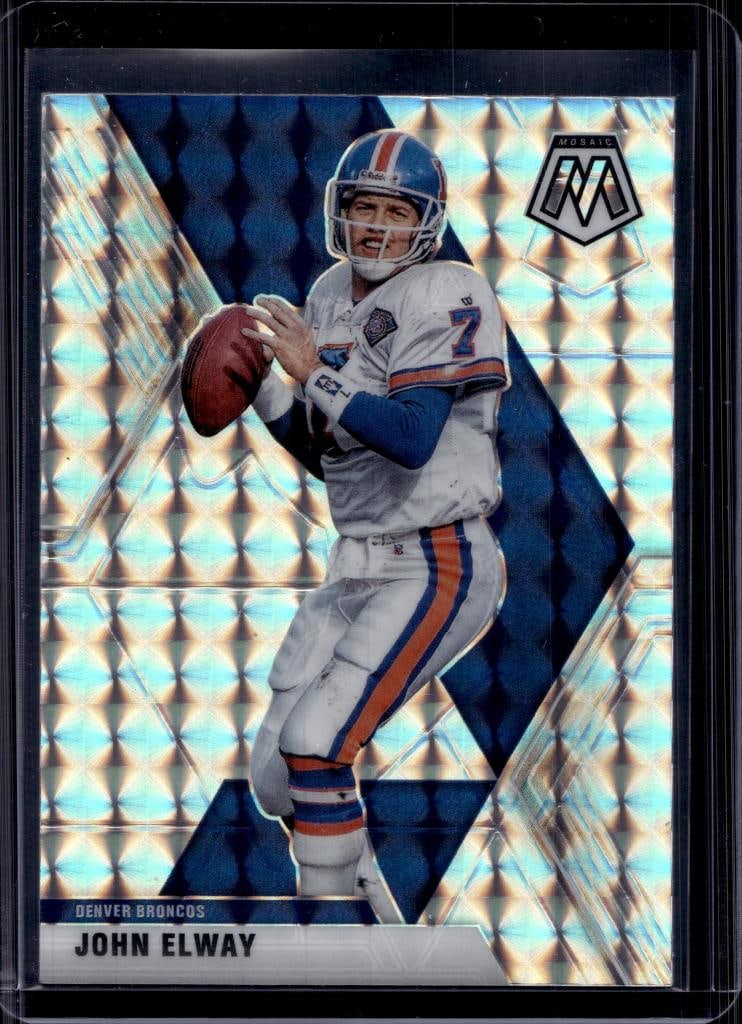 JOHN ELWAY 2020 PANINI MOSAIC SILVER PRIZM: NEAR MINT OR BETTER CONDITION