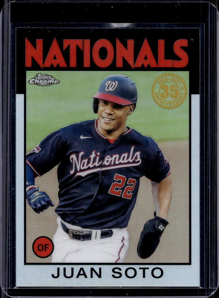 JUAN SOTO 2021 TOPPS CHROME 1986 RETRO REFRACTOR: NEAR MINT OR BETTER CONDITION 
