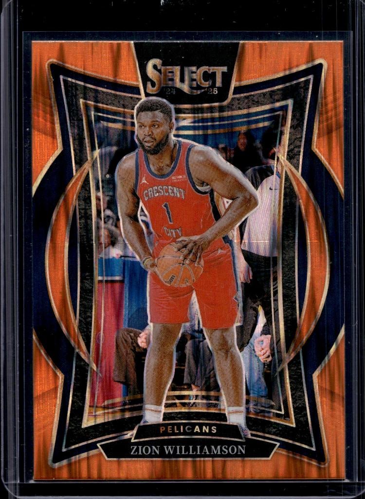 ZION WILLIAMSON 2024-25 PANINI SELECT ORANGE FLASH PRIZM: NEAR MINT OR BETTER CONDITION 