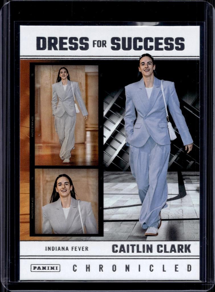 CAITLIN CLARK 2025 PANINI CHRONICLED DRESS FOR SUCCESS: NEAR MINT OR BETTER CONDITION 
