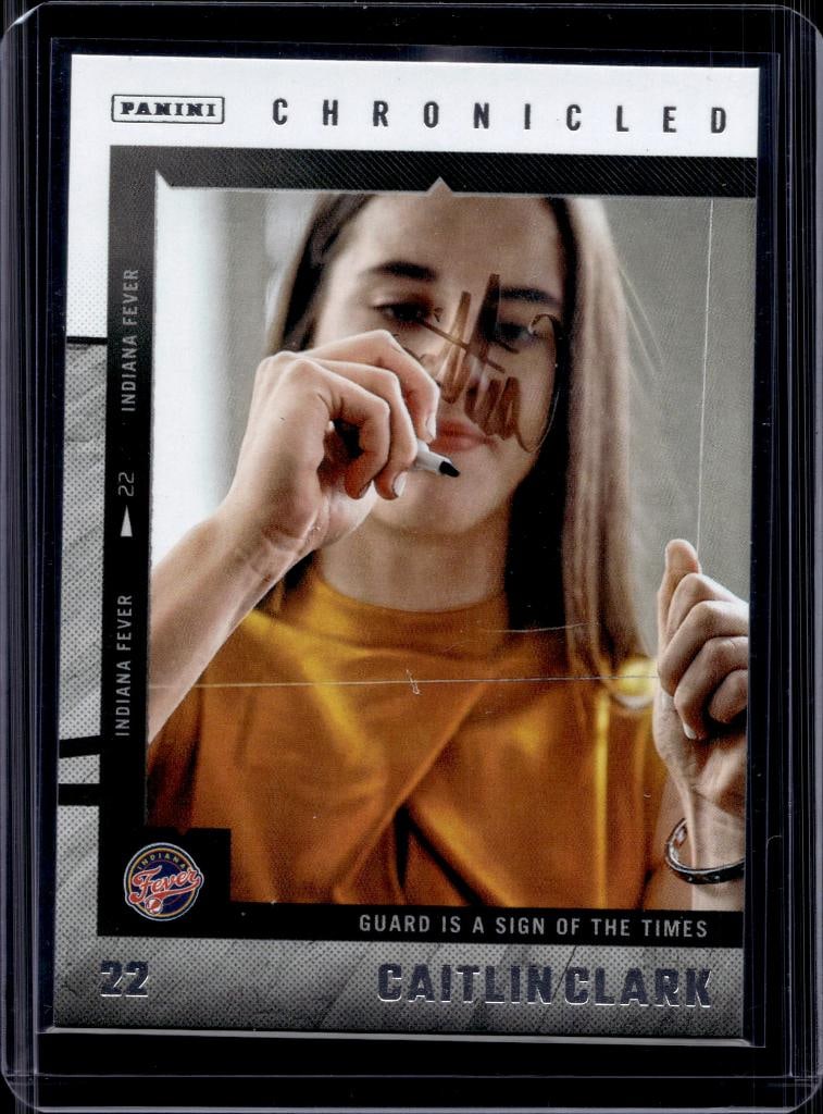 CAITLIN CLARK 2025 PANINI CHRONICLED SIGNING AUTOGRAPH: NEAR MINT OR BETTER CONDITION 