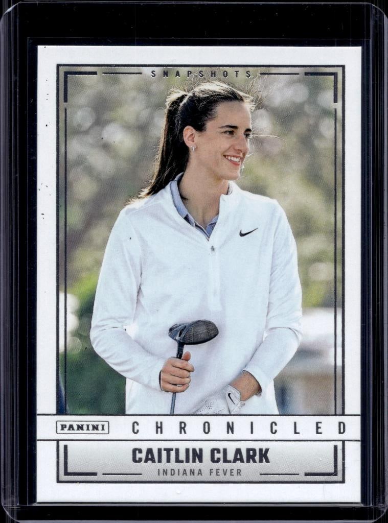 CAITLIN CLARK 2025 PANINI CHRONICLED SNAPSHOTS GOLF: NEAR MINT OR BETTER CONDITION 