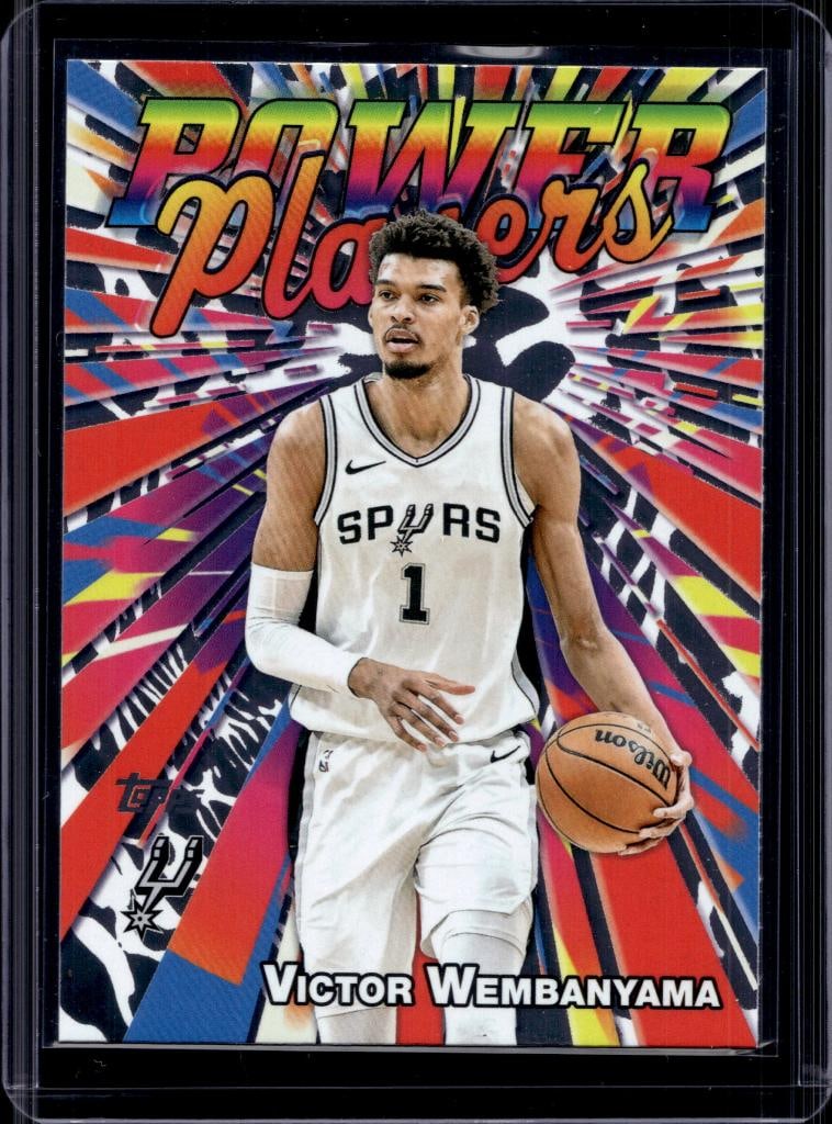 VICTOR WEMBANYAMA 2025-26 TOPPS POWER PLAYERS INSERT: NEAR MINT OR BETTER CONDITION