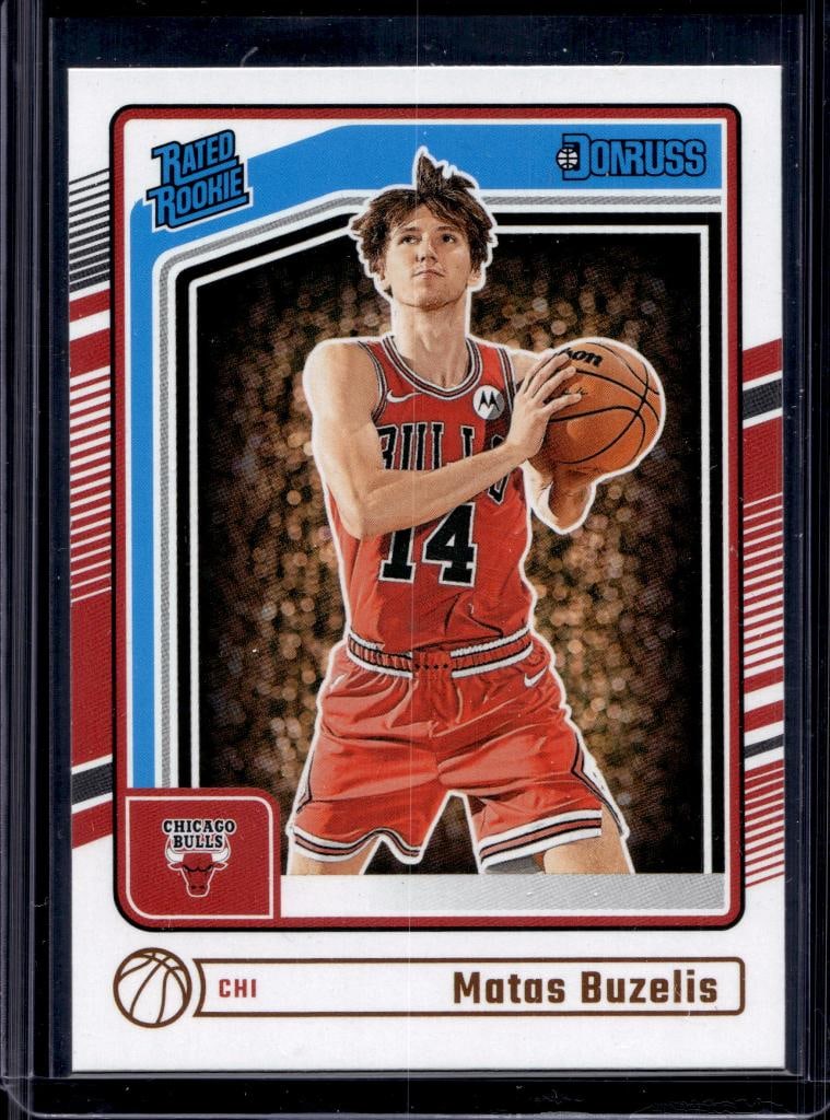 MATAS BUZELIS 2024-25 DONRUSS RATED ROOKIE CARD: NEAR MINT OR BETTER CONDITION