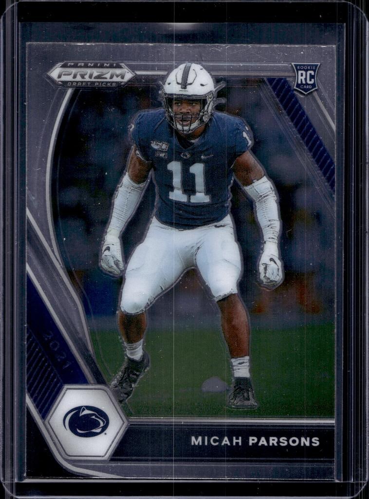 MICAH PARSON 2021 PANINI PRIZM DRAFT ROOKIE CARD: NEAR MINT OR BETTER CONDITION