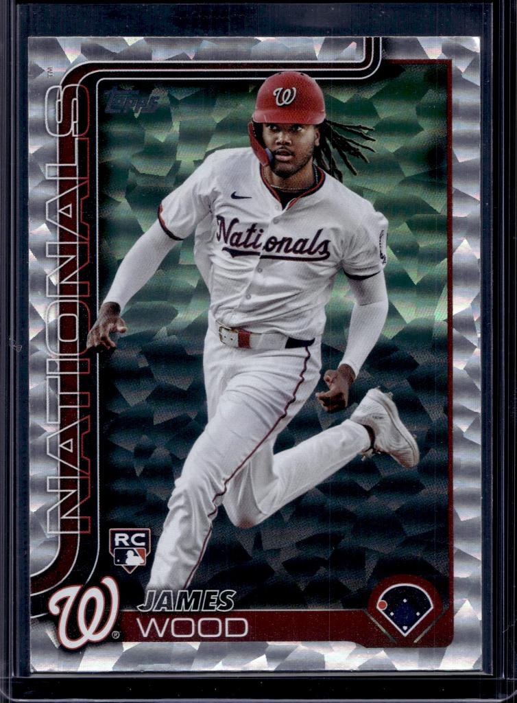 JAMES WOOD 2025 TOPPS SILVER ICE ROOKIE CARD: NEAR MINT OR BETTER CONDITION