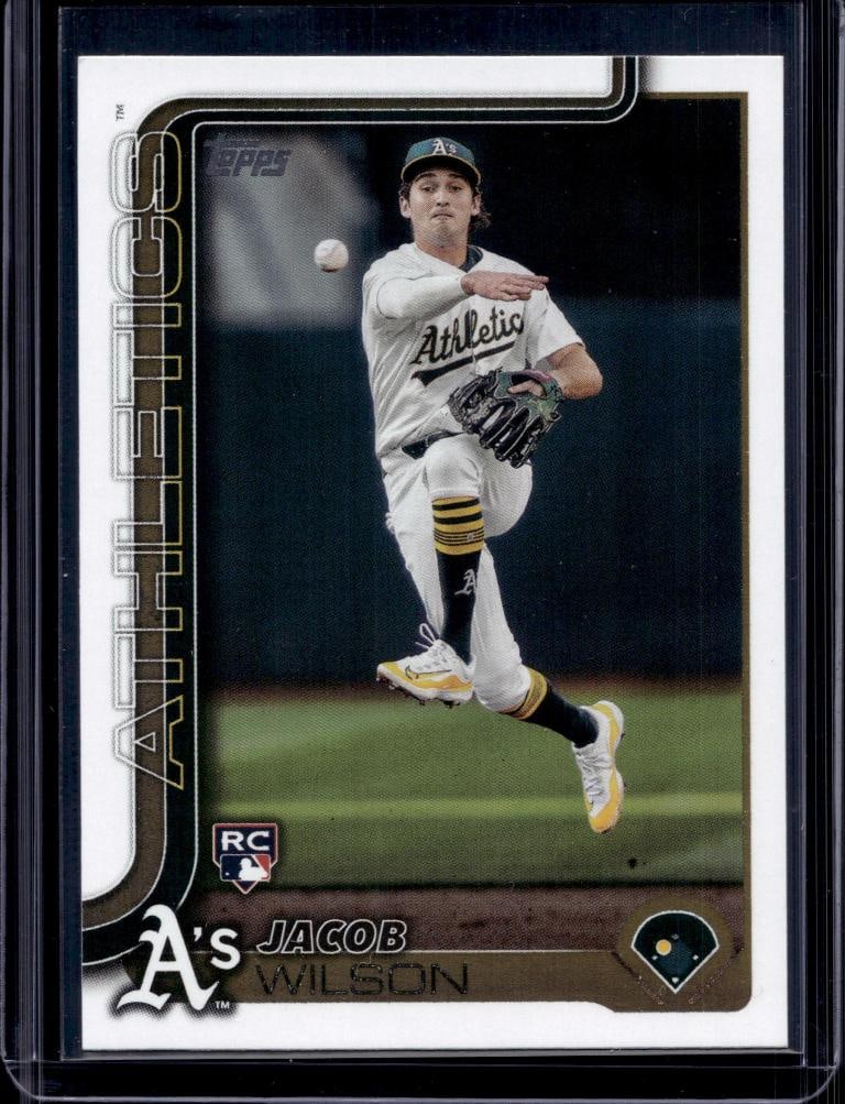 JACOB WILSON 2025 TOPPS ROOKIE CARD: NEAR MINT OR BETTER CONDITION 