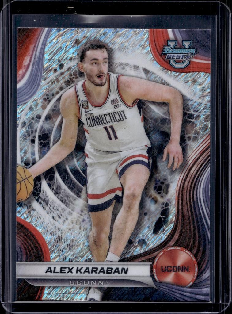 ALEX KARABAN 2025 BOWMANS BEST REFRACTOR NIL ROOKIE CARD: NEAR MINT OR BETTER CONDITION