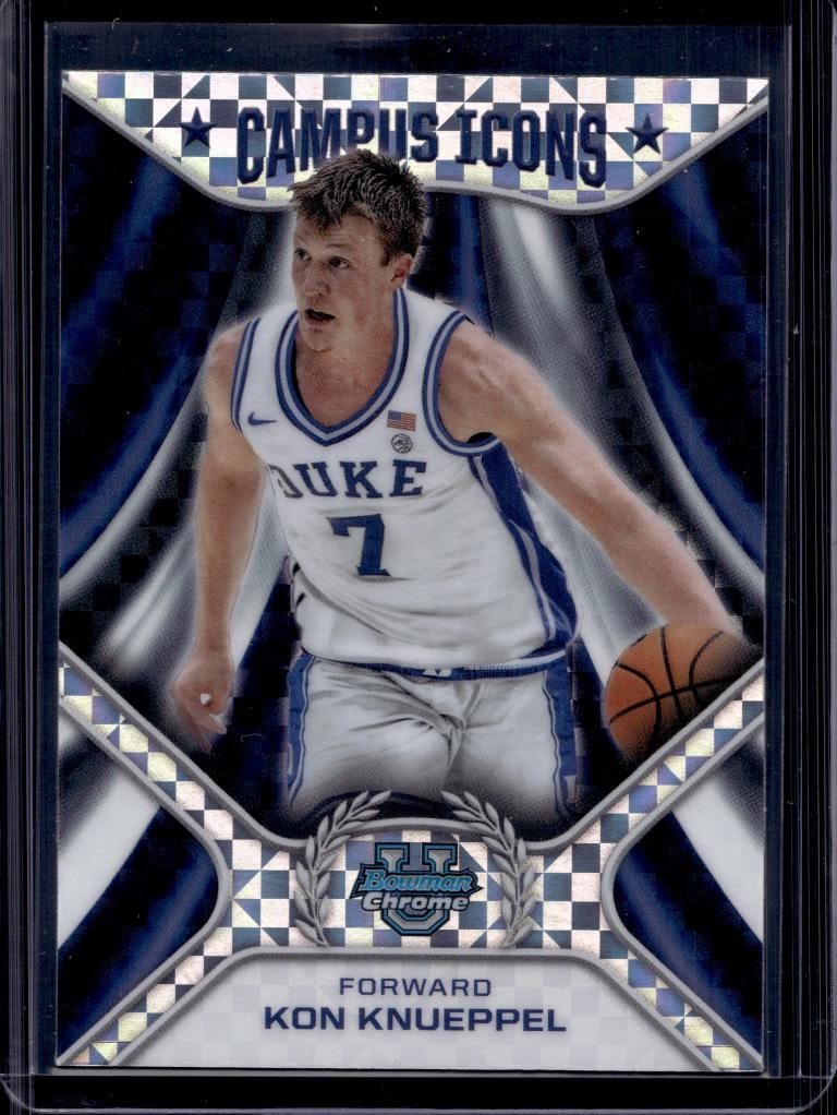 KON KNUEPPEL 2025 BOWMAN CHROME ICONS XFRACTOR ROOKIE CARD: NEAR MINT OR BETTER CONDITION 
