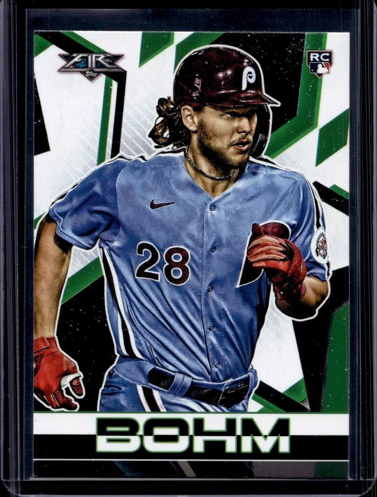 ALEC BOHM 2021 TOPPS FIRE ROOKIE CARD: NEAR MINT OR BETTER CONDITION 