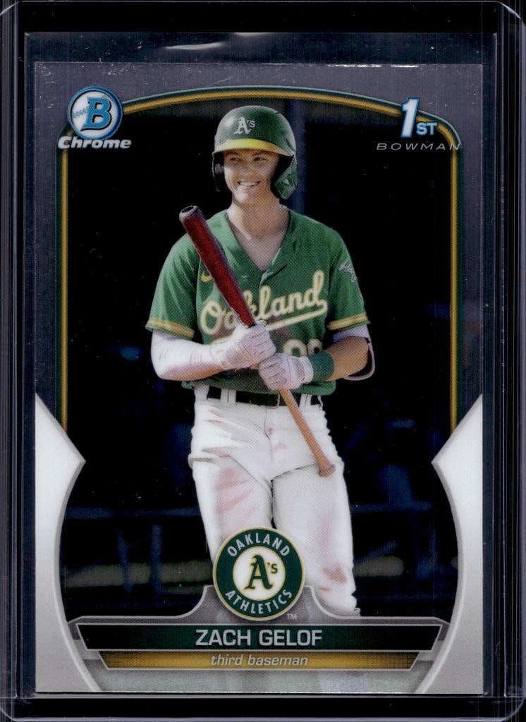ZACH GELOF 2023 BOWMAN CHROME 1ST ROOKIE CARD: NEAR MINT OR BETTER CONDITION 
