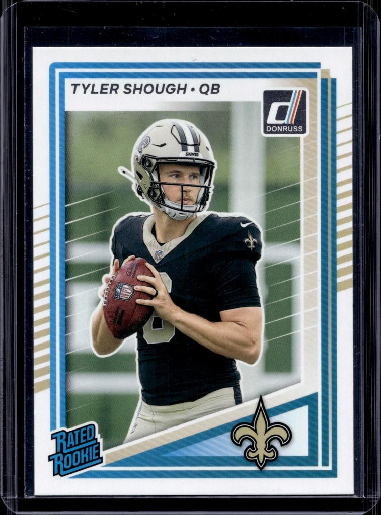 TYLER SHOUGH 2025 DONRUSS RATED ROOKIE CARD: NEAR MINT OR BETTER CONDITION 