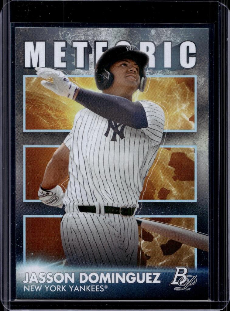 JASSON DOMINGUEZ 2021 BOWMAN PLATINUM METEORIC ROOKIE CARD: NEAR MINT OR BETTER CONDITION 