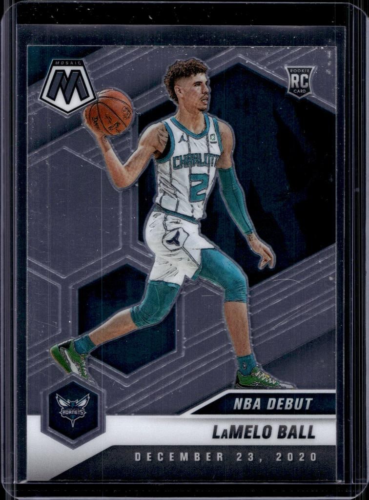 LAMELO BALL 2020-21 PANINI MOSAIC ROOKIE CARD: NEAR MINT OR BETTER CONDITION