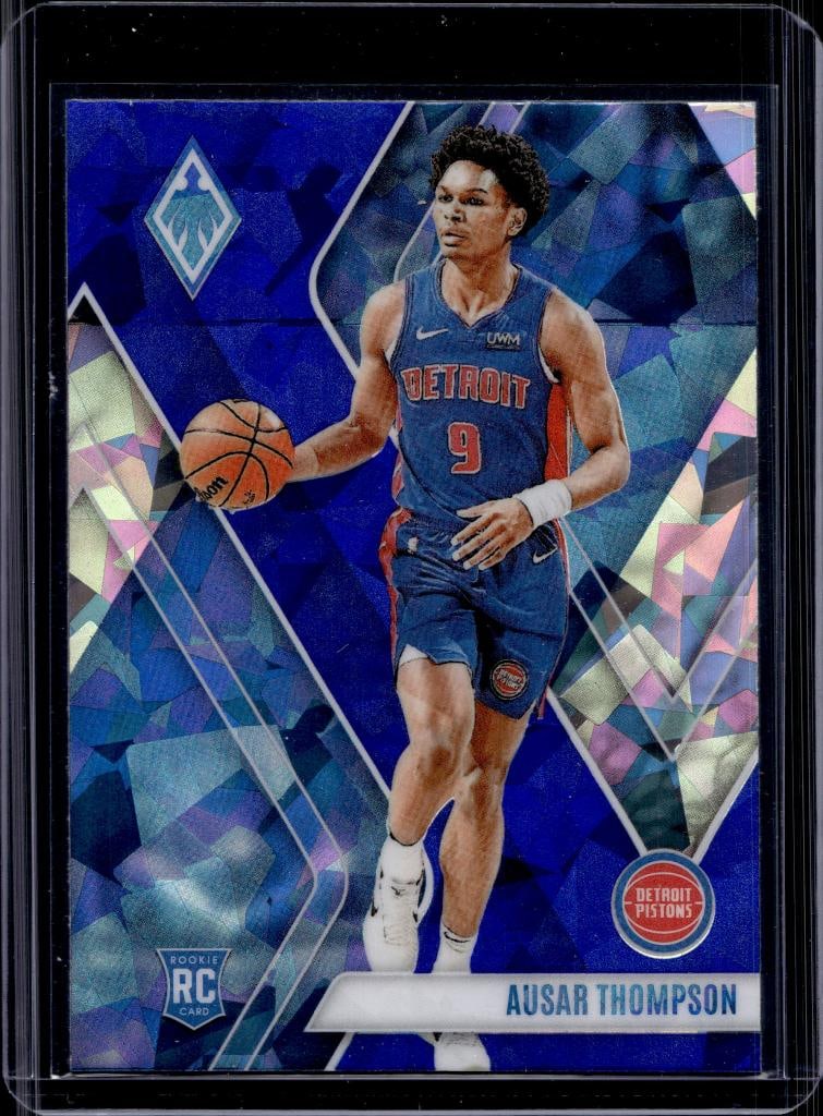AUSAR THOMPSON 2023-24 PANINI PHOENIX PURPLE ICE PRIZM ROOKIE CARD: NEAR MINT OR BETTER CONDITION 