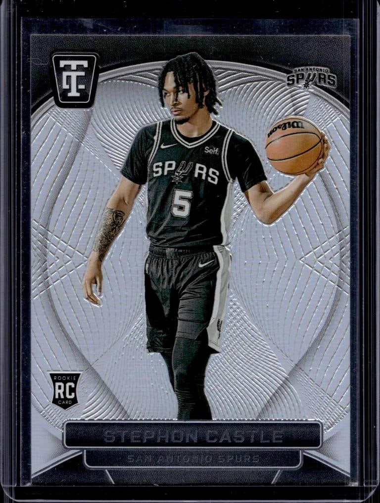 STEPHON CASTLE 2024-25 PANINI TOTALLY CERTIFIED MIRROR SILVER ROOKIE CARD: NEAR MINT OR BETTER CONDITION 