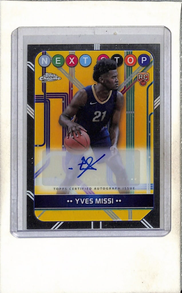 YVES MISSI 2024-25 TOPPS CHROME AUTOGRAPH ROOKIE CARD: NEAR MINT OR BETTER CONDITION 