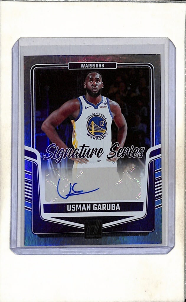 USMAN GARUBA 2024-25 DONRUSS AUTOGRAPH CARD: NEAR MINT OR BETTER CONDITION