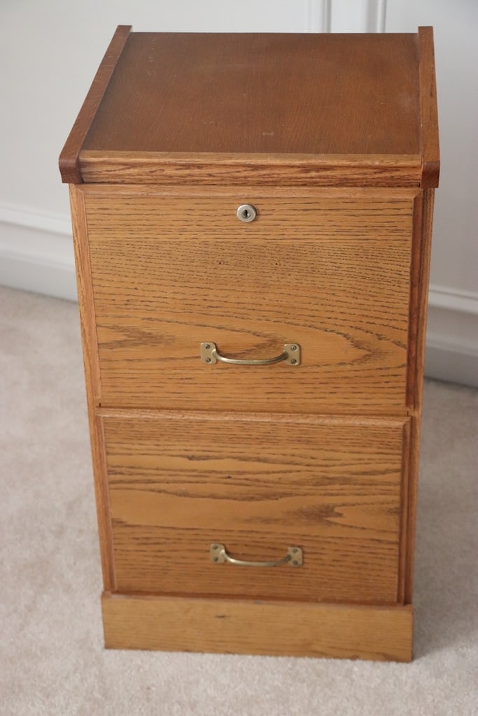 WOOD FILE CABINET (1 of 2)