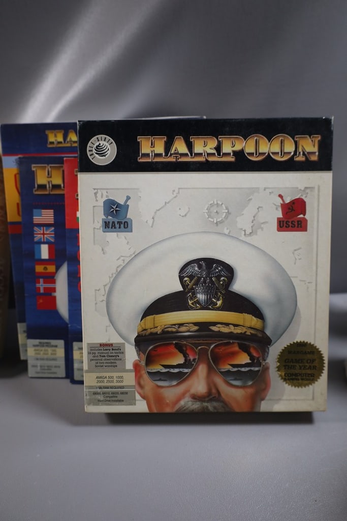 PC GAME: A VINTAGE AMIGA HARPOON PC GAME SERIES. 