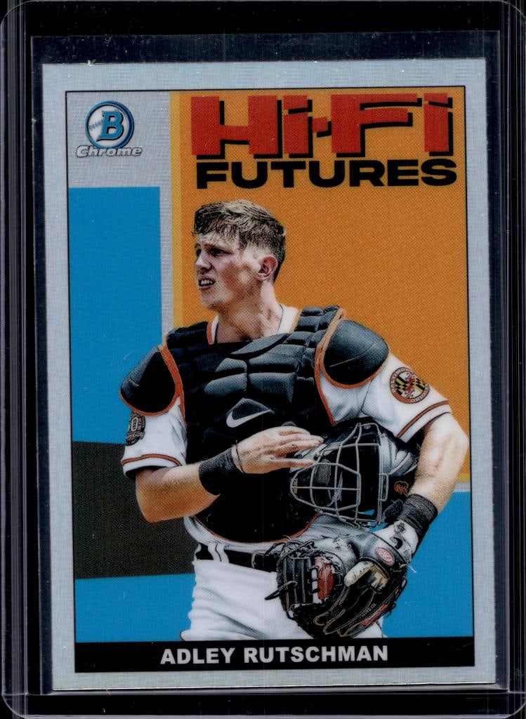 ADLEY RUTSCHMAN 2022 BOWMAN CHROME HIFI REFRACTOR ROOKIE CARD: NEAR MINT OR BETTER CONDITION