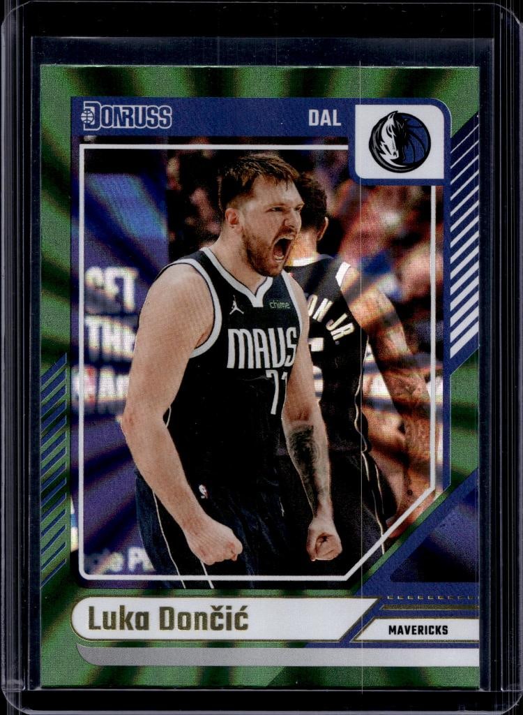 LUKA DONCIC 2024-25 DONRUSS GREEN FLOOD (1 of 1)
