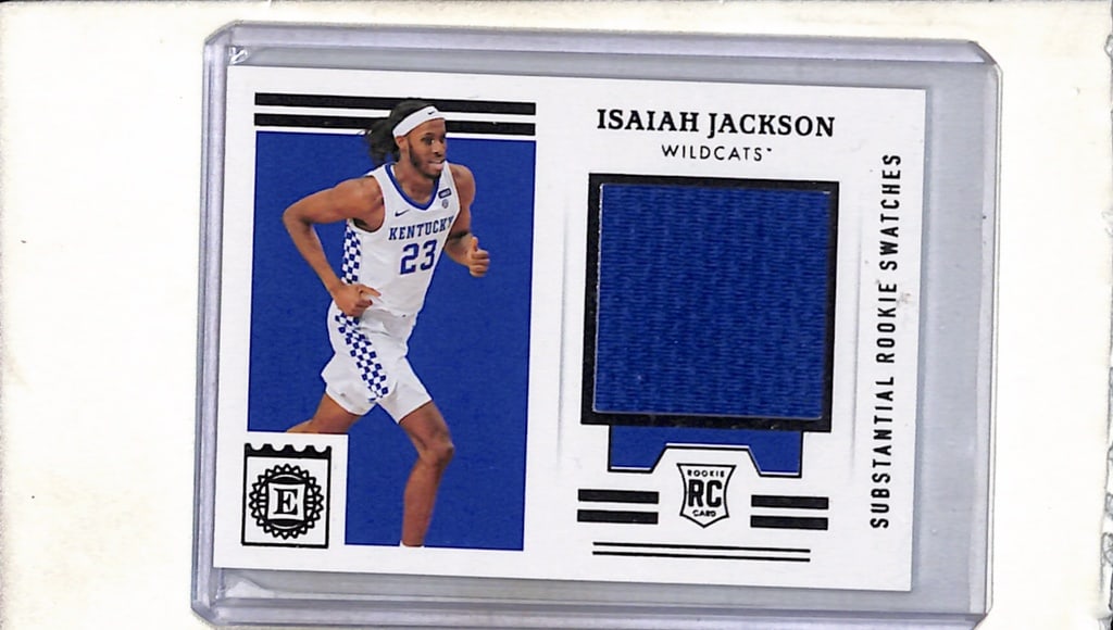 ISAIAH JACKSON 2021 PANINI ENCASED JERSEY ROOKIE CARD: NEAR MINT OR BETTER CONDITION