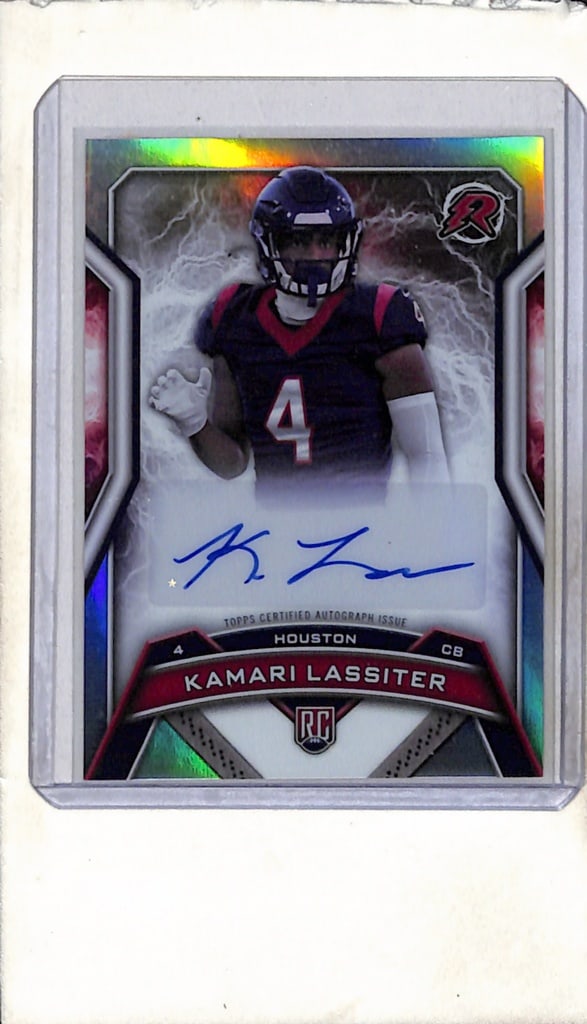 KAMARI LASSITER 2024 TOPPS RESURGENCE AUTOGRAPH ROOKIE CARD: NEAR MINT OR BETTER CONDITION