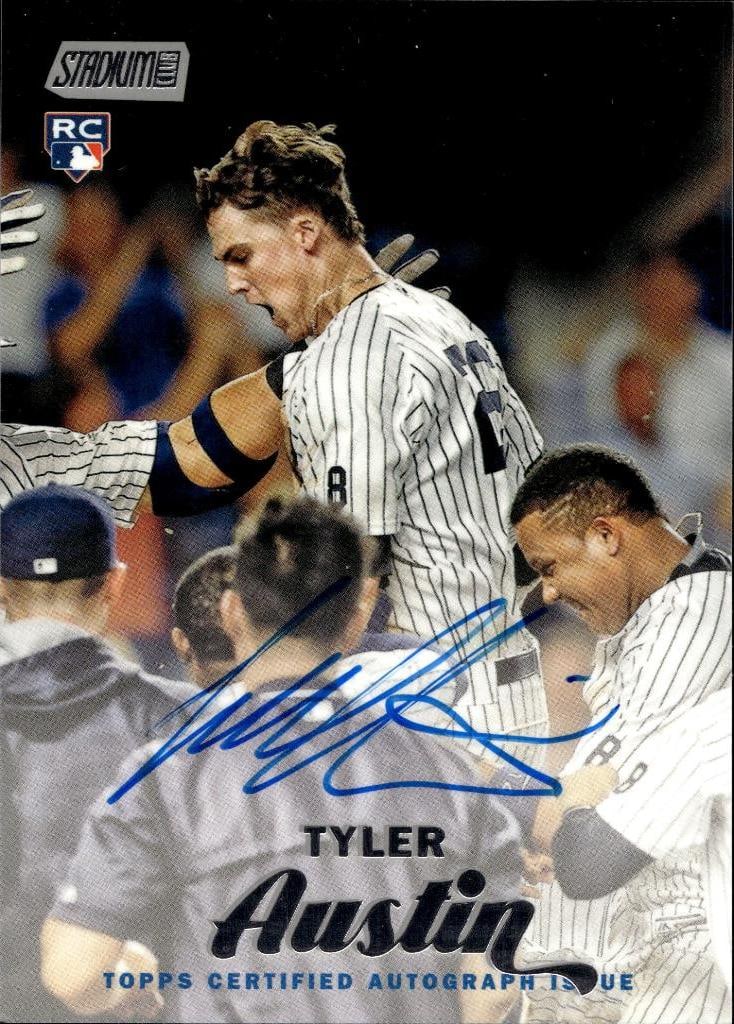 TYLER AUSTIN 2017 STADIUM CLUB AUTOGRAPH ROOKIE CARD: NEAR MINT OR BETTER CONDITION