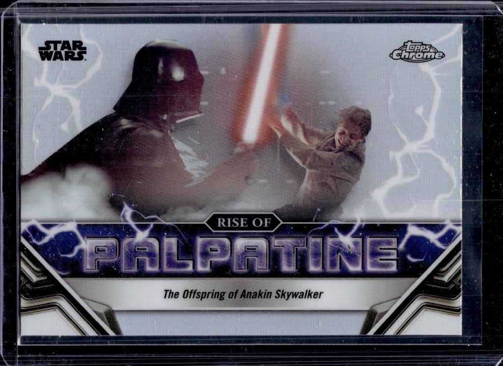 LUKE VS DARTH VADER 2024 TOPPS CHROME STARS WARS RISE OF PALPATINE REFRACTOR: NEAR MINT OR BETTER CONDITION