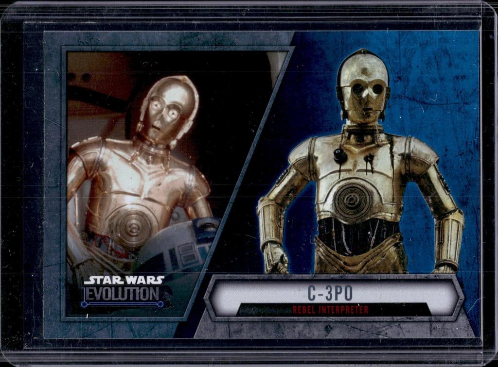 C-3PO 2016 TOPPS STAR WARS EVOLUTION BLUE LIGHTSABER PARALLEL: NEAR MINT OR BETTER CONDITION
