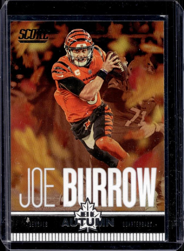 JOE BURROW 2023 SCORE MEN OF AUTUMN INSERT: NEAR MINT OR BETTER CONDITION