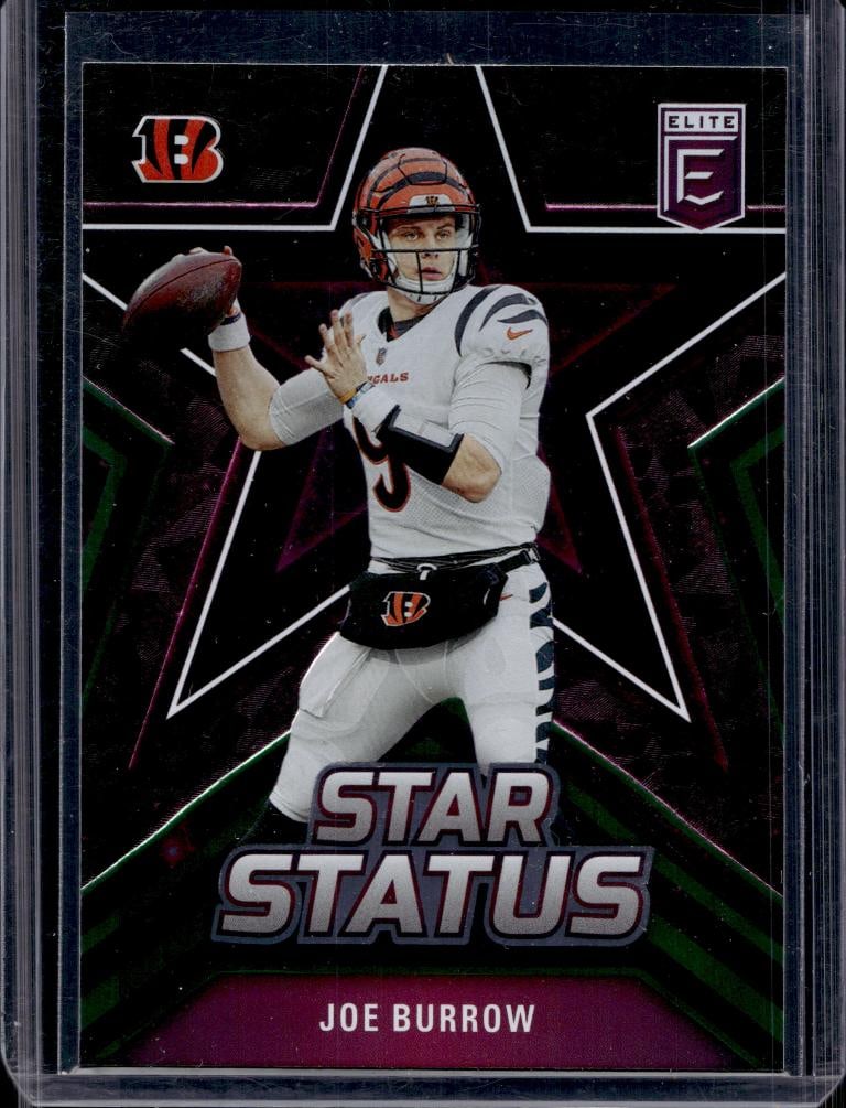 JOE BURROW 2023 PANINI ELITE STAR STATUS PURPLE INSERT: NEAR MINT OR BETTER CONDITION