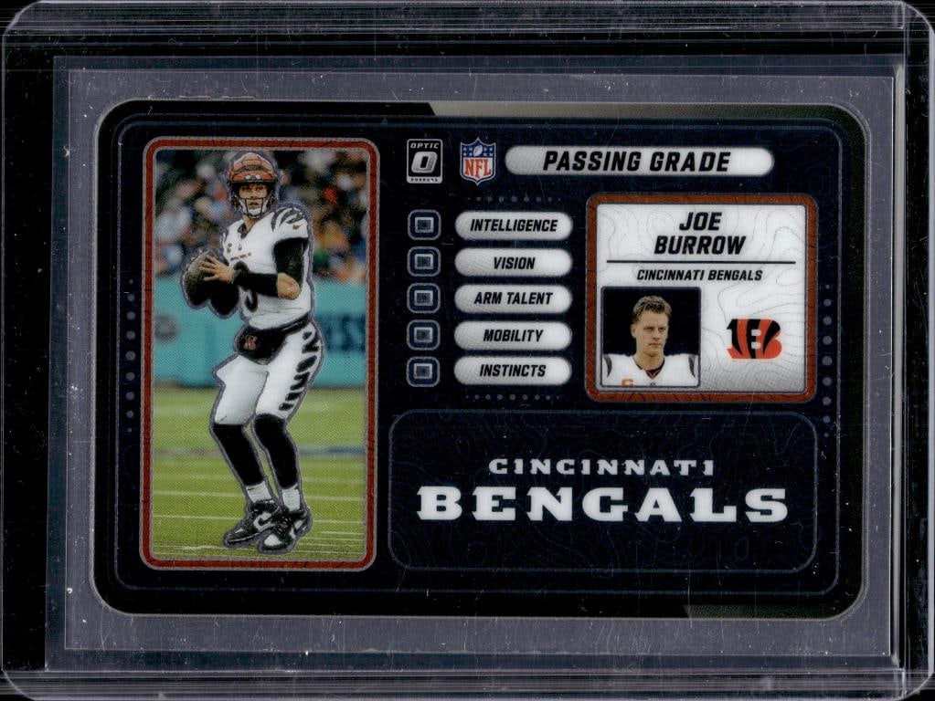 JOE BURROW 2025 PANINI OPTIC PASSING GRADE INSERT: NEAR MINT OR BETTER CONDITION