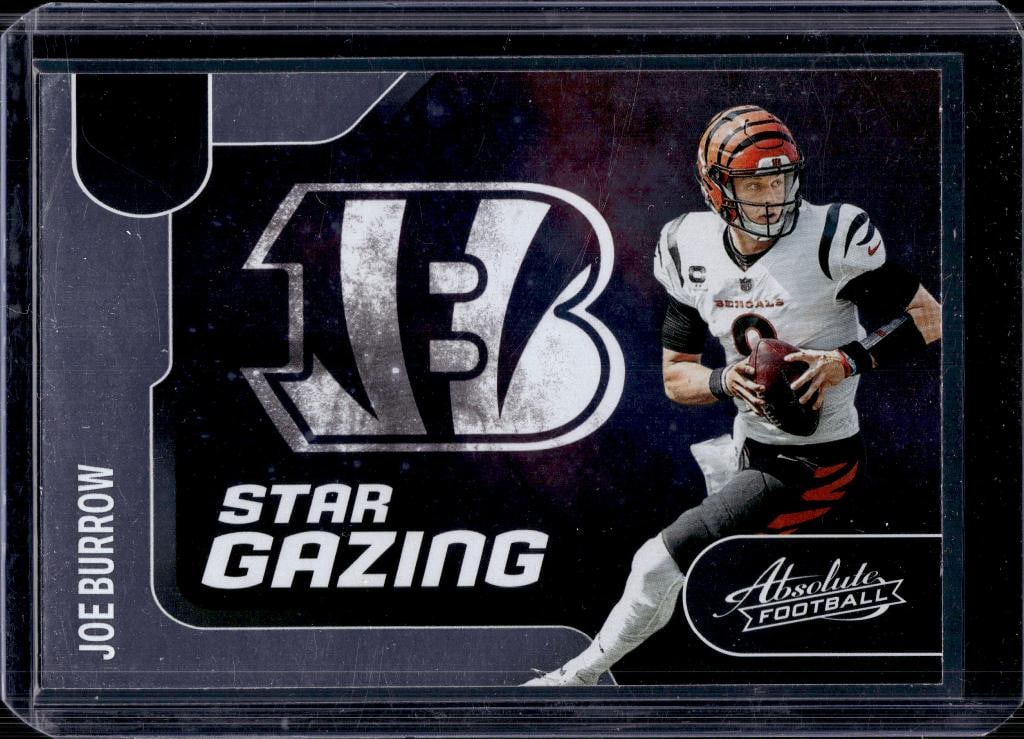 JOE BURROW 2022 PANINI ABSOLUTE STAR GAZING INSERT: NEAR MINT OR BETTER CONDITION