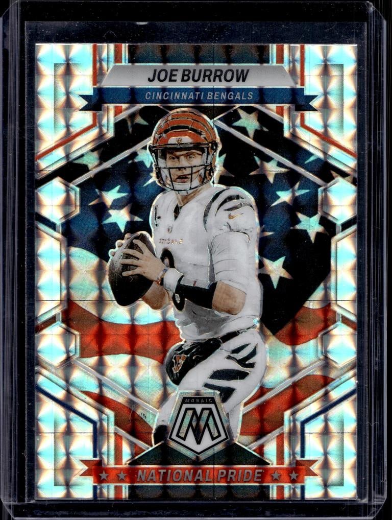 JOE BURROW 2023 PANINI MOSAIC NATIONAL PRIDE SILVER PRIZM (1 of 1)