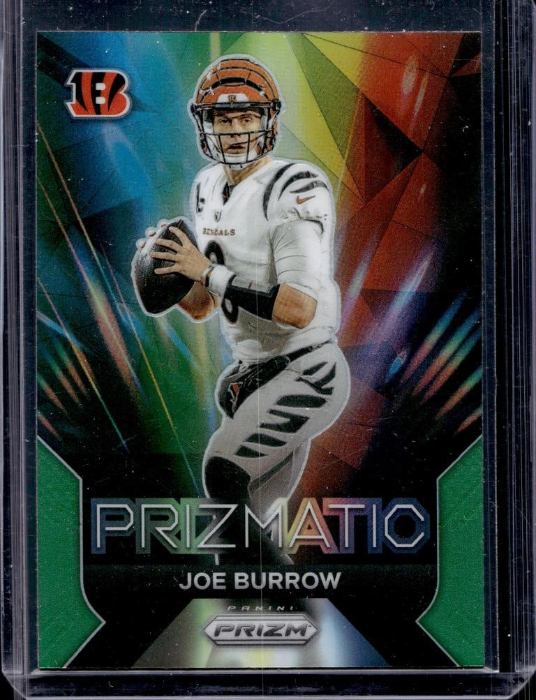 JOE BURROW 2023 PANINI PRIZM PRIZMATIC GREEN PRIZM: NEAR MINT OR BETTER CONDITION