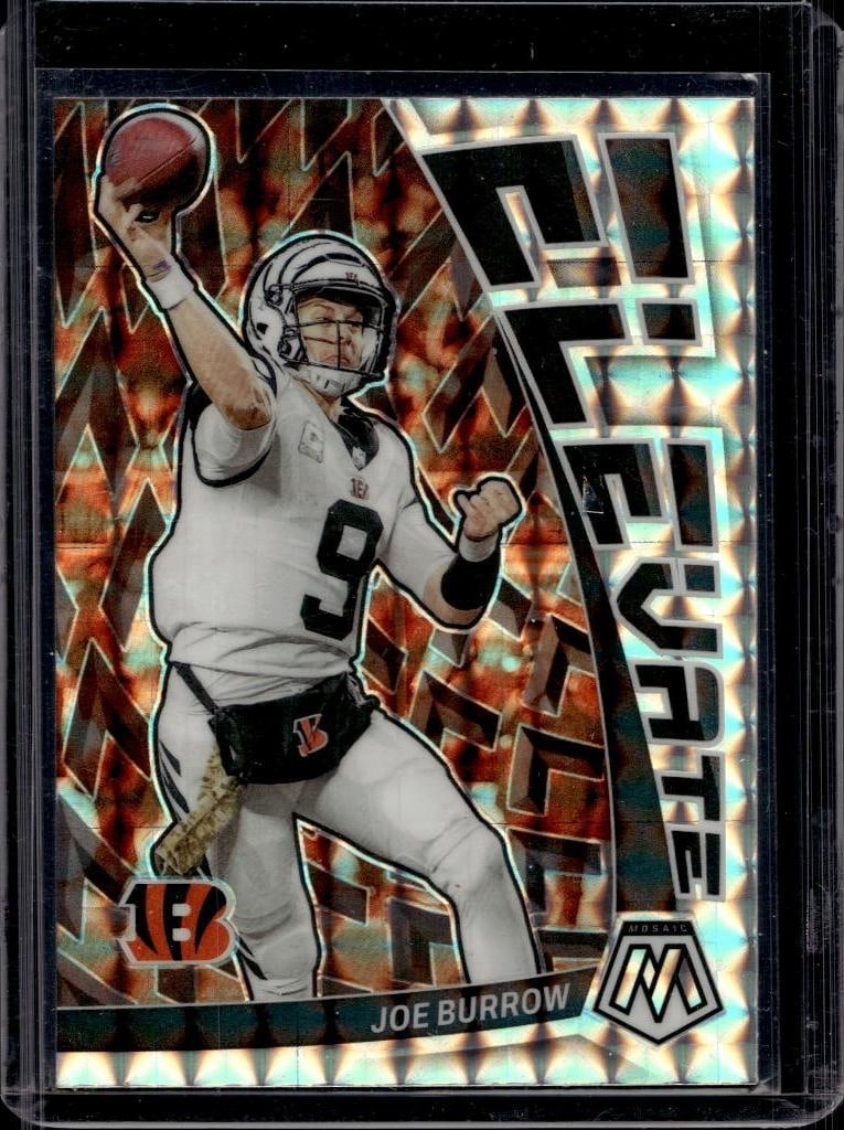 JOE BURROW 2023 PANINI MOSAIC ELEVATE SILVER PRIZM: NEAR MINT OR BETTER CONDITION
